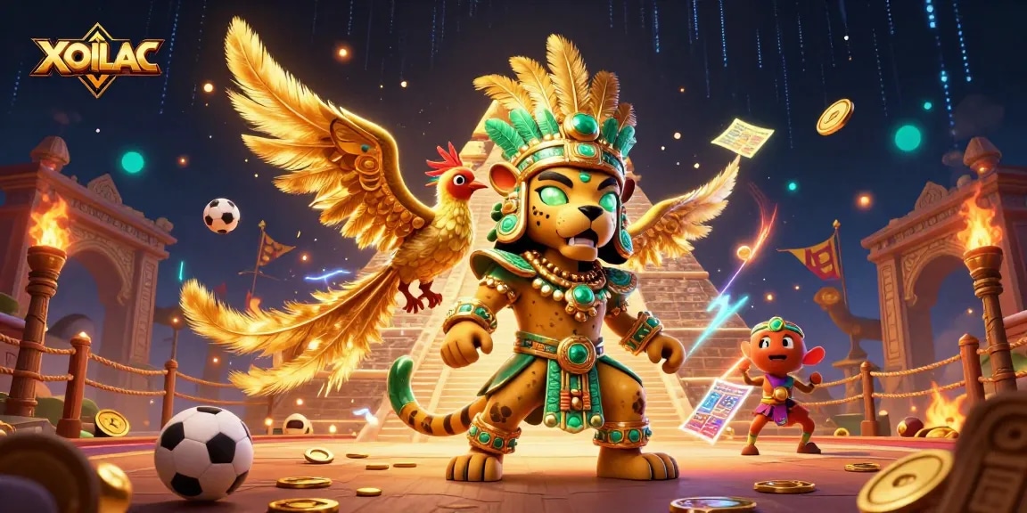 Engage with XOILAC's captivating sports betting scene featuring dynamic characters and energy.