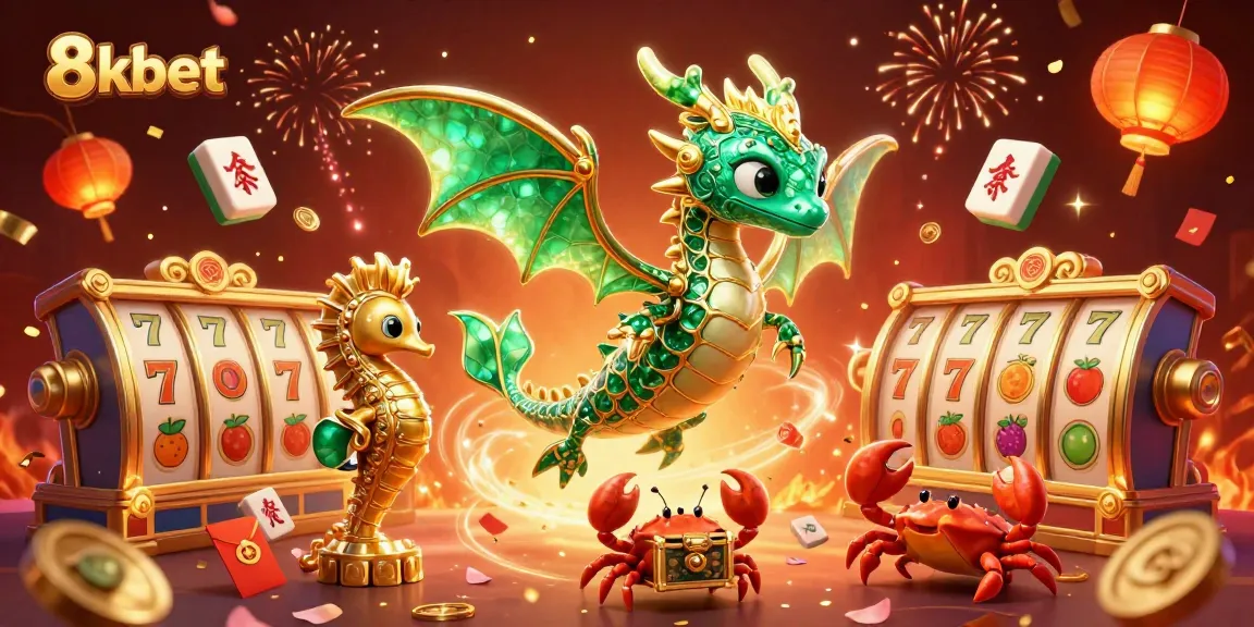 Engage in exhilarating gameplay at 8kbet with vibrant casino elements showcasing dynamic action and rich treasures.