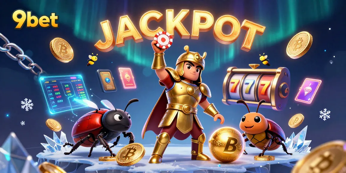 Experience thrilling gaming with 9bet's vibrant jackpot scene filled with energy and luck.