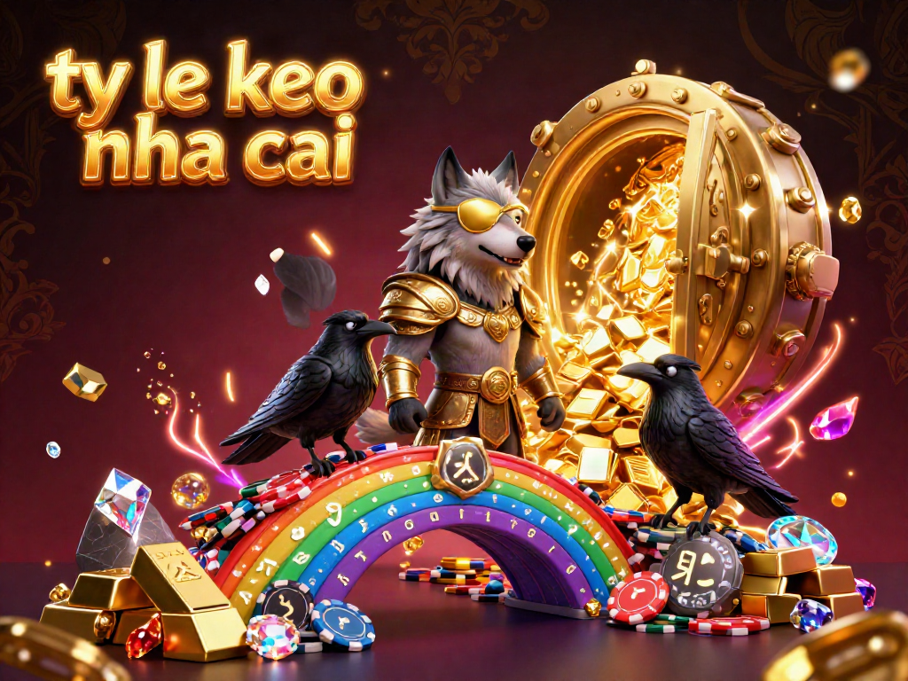 Engage with ty le keo nha cai by exploring a vibrant 3D scene of Odin with casino chips and treasures.