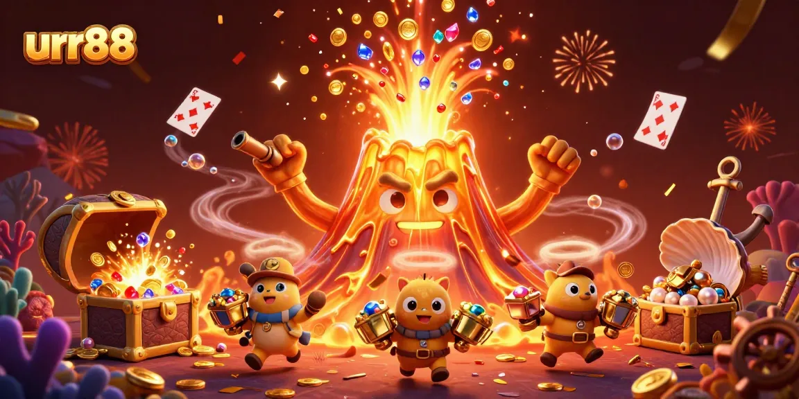 Experience the thrill of gambling with urr88, where treasure and excitement collide in a vibrant casino scene.