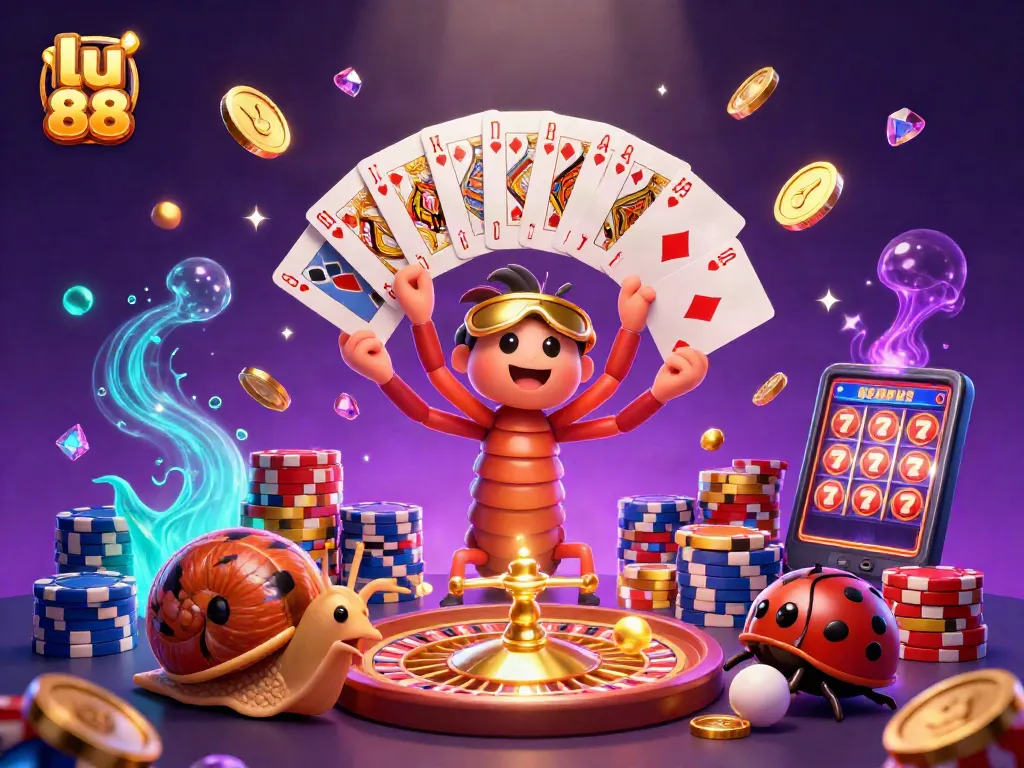 Experience thrilling gameplay at lu 88 with a vibrant casino scene featuring animated characters and dynamic betting elements.