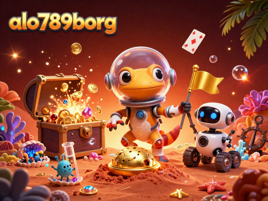 Engage with rapid wins at alo789borg's exciting slot games amidst vibrant 3D visuals.