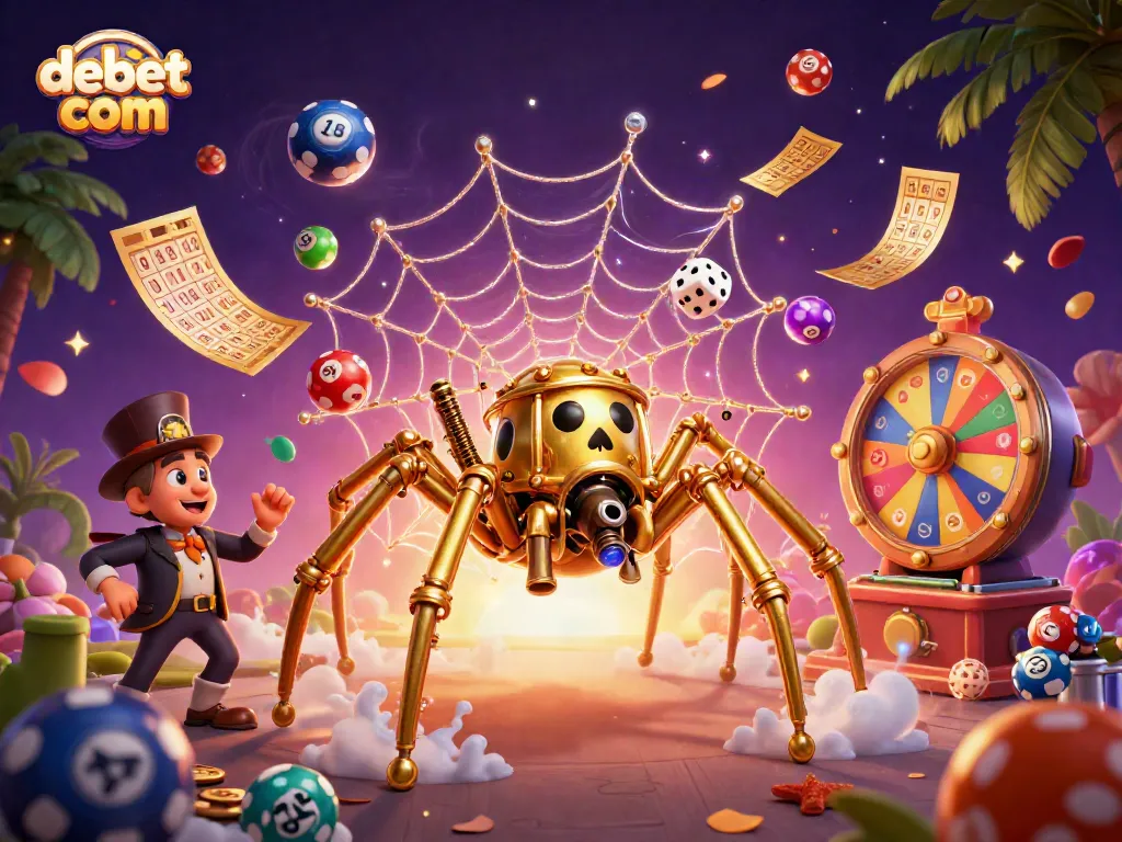 Engage with debet com's thrilling gaming experience featuring vibrant lottery elements and rich 3D characters.