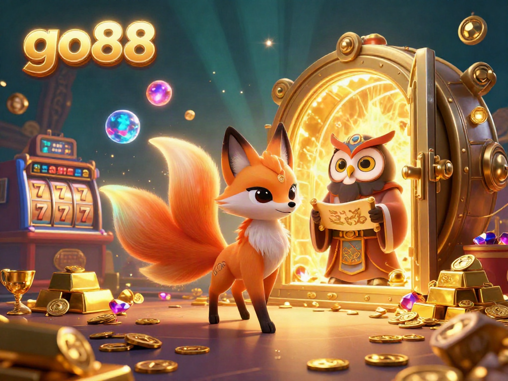 Experience immersive go88 gaming with vibrant casino elements and enchanted characters.