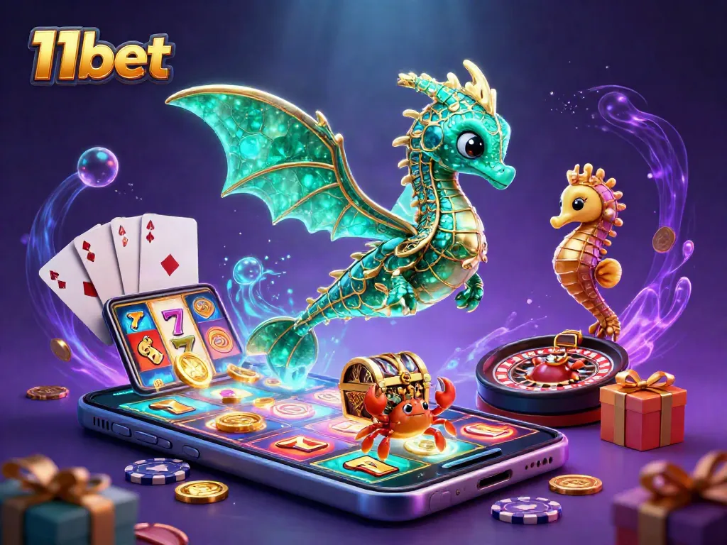 Spin colorful slot games and win with 11bet's dynamic gaming experience.