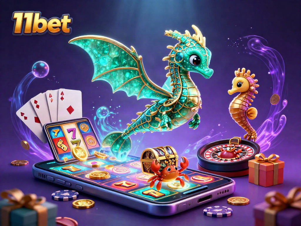 Spin colorful slot games and win with 11bet's dynamic gaming experience.
