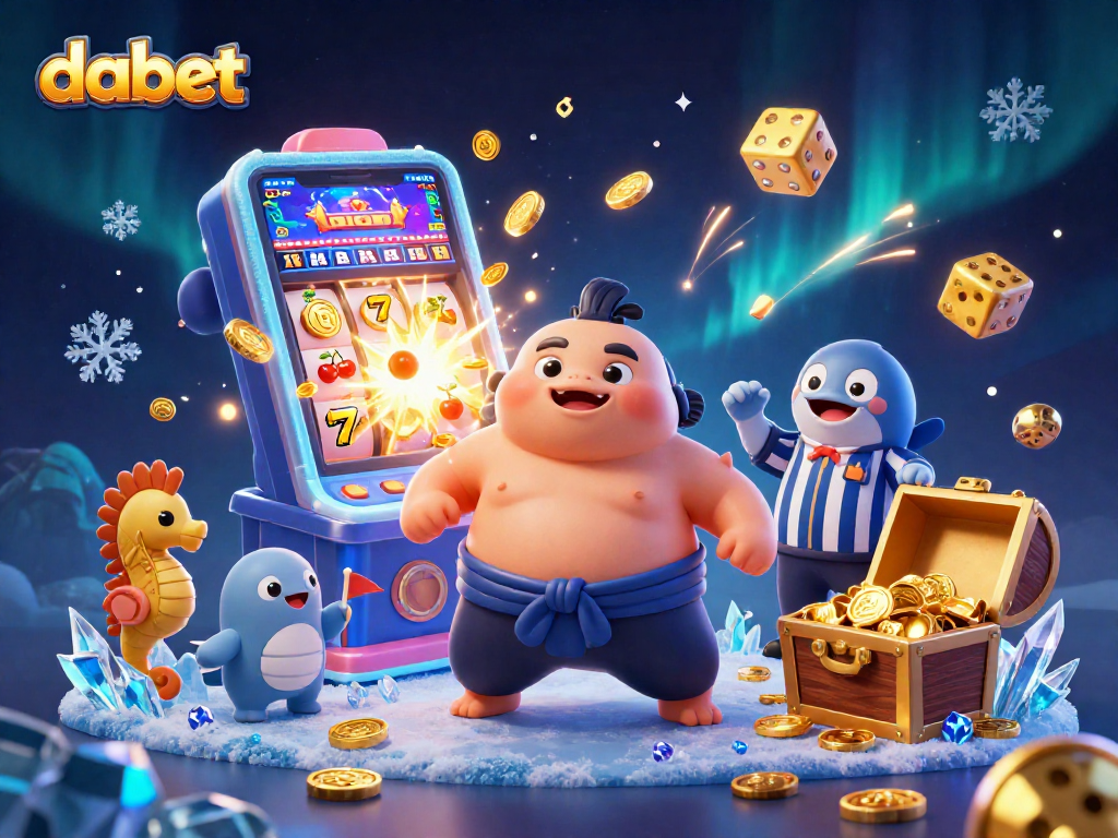 Dabet offers an immersive online gambling experience with vibrant games, featuring a dynamic underwater casino scene.