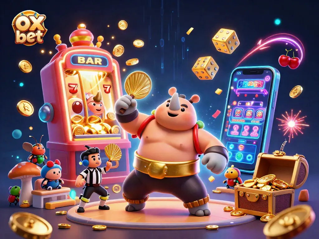 Experience the exciting world of ox bet with a thrilling casino scene featuring dynamic elements and vibrant characters.