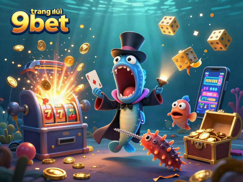 Experience the excitement of trang chủ 9bet with a vibrant underwater casino scene filled with dynamic game elements.