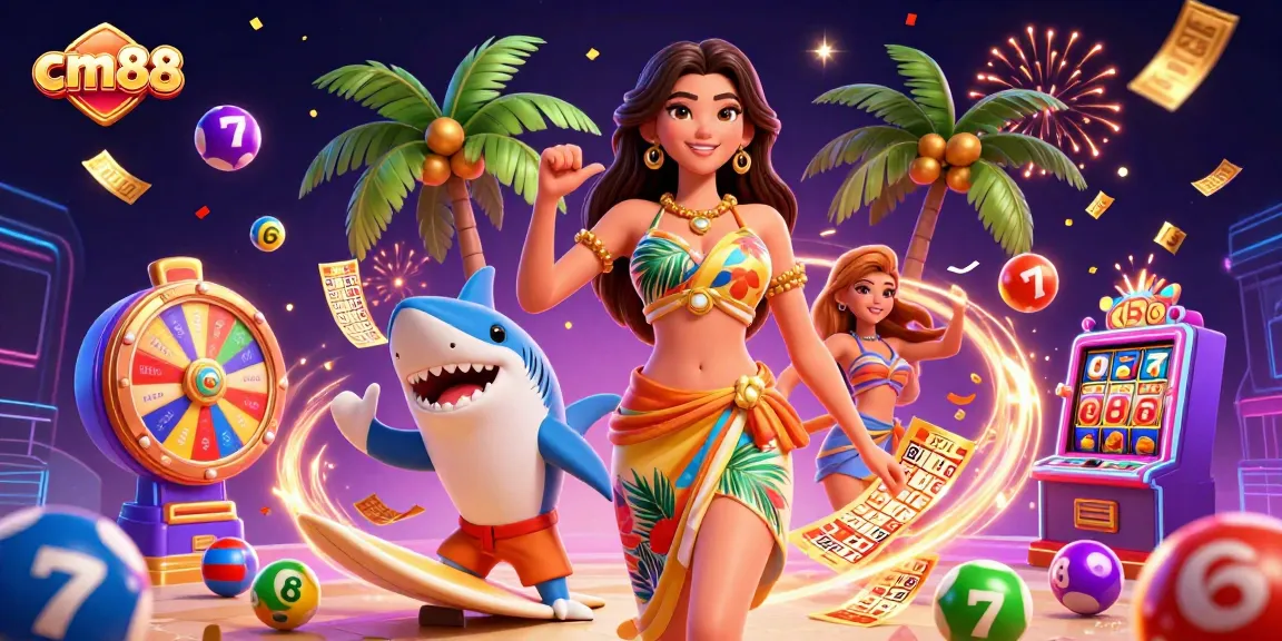 Experience thrilling gameplay at cm88 as you join a glamorous casino scene filled with excitement and vibrant elements.