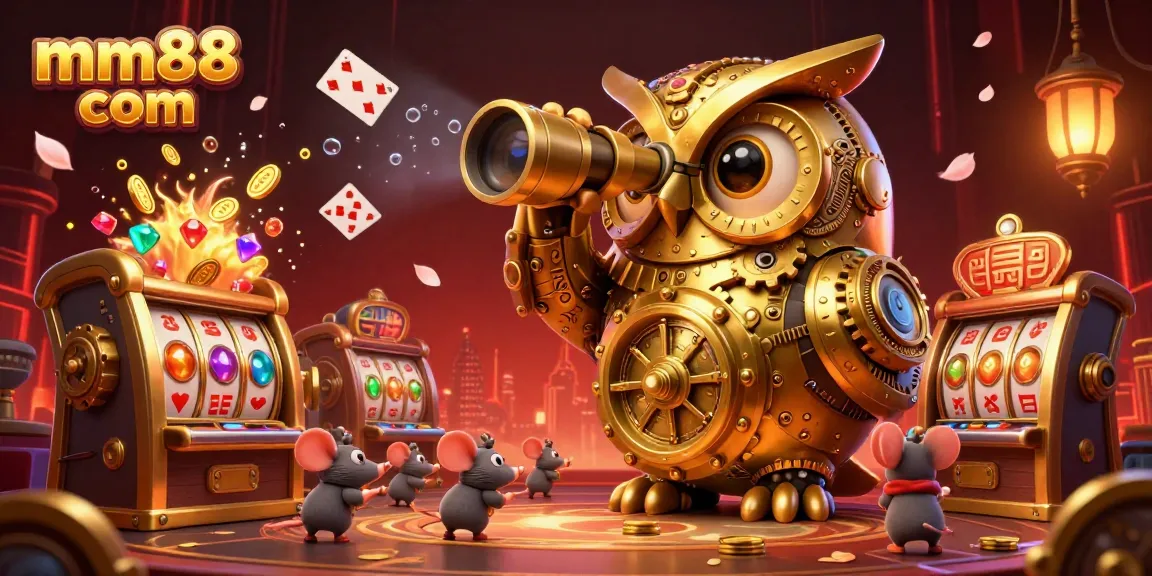 Win big with mm88 com by spinning vibrant slot reels and exploring golden treasures in a dynamic casino scene.