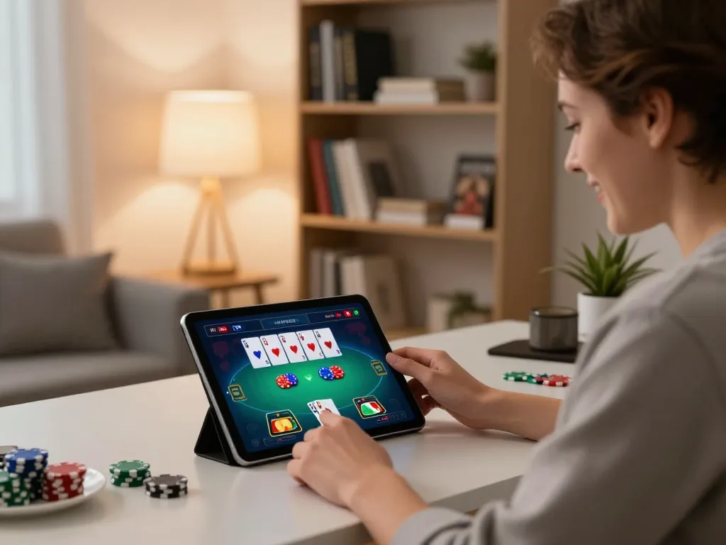Experience MM88 gaming with excitement using a tablet for poker!