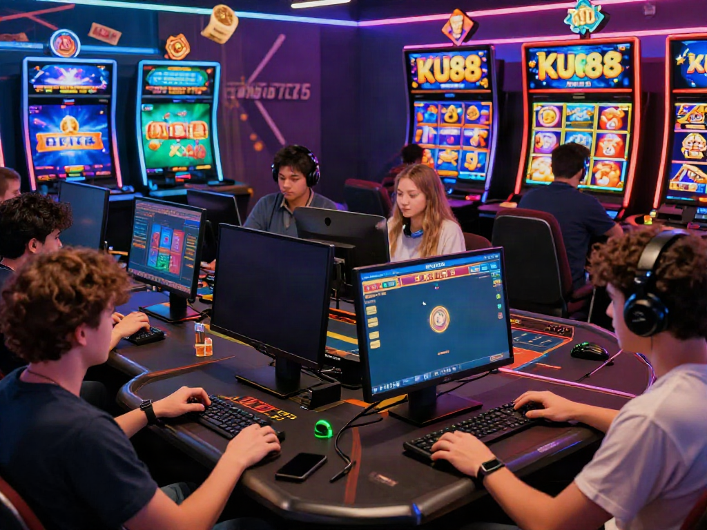 Players enjoying gaming experiences on https://ku88vt.com/ with interactive sports betting and casino content.