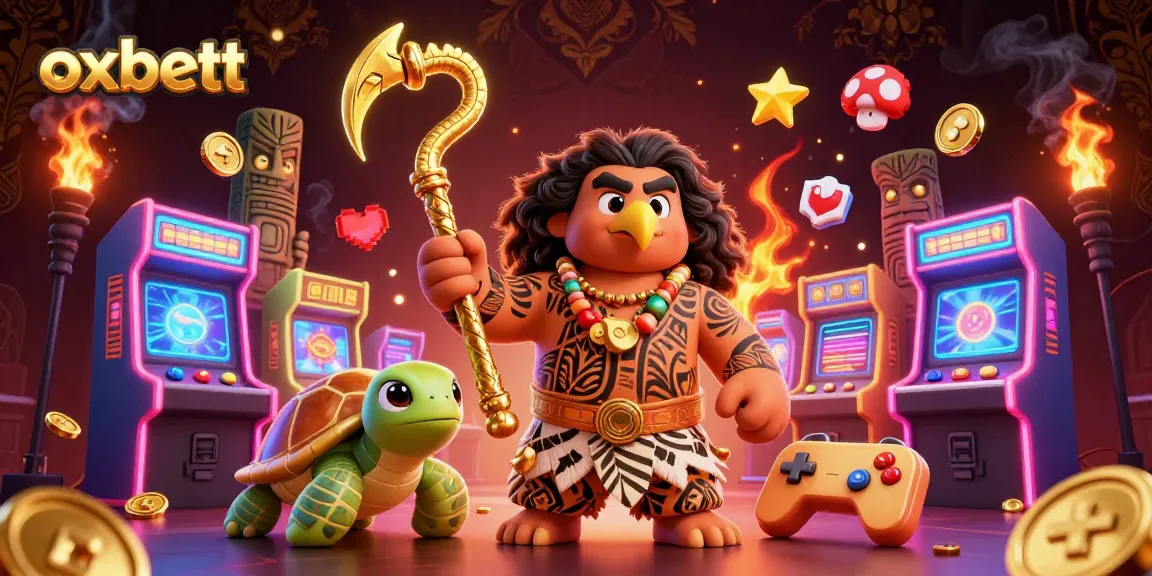 Gamblers enjoying the vibrant atmosphere of oxbett with dynamic 3D characters and gaming elements.