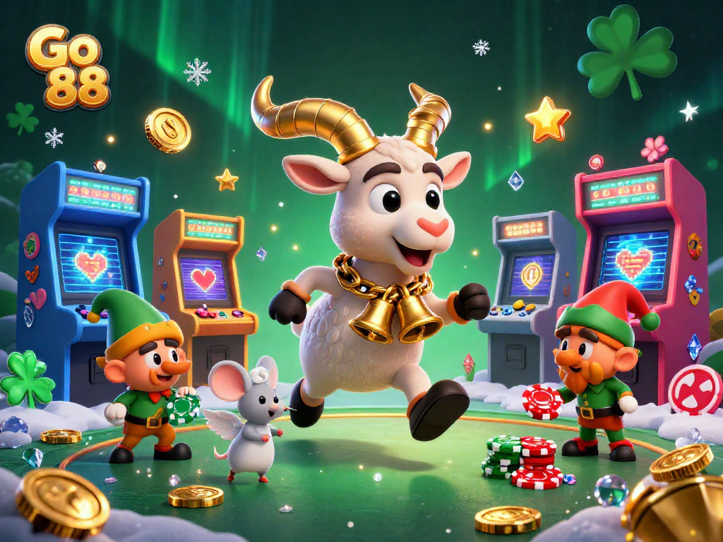 Experience the thrills of Go 88 as Krampus, angels, and gremlins create chaos in a festive casino.